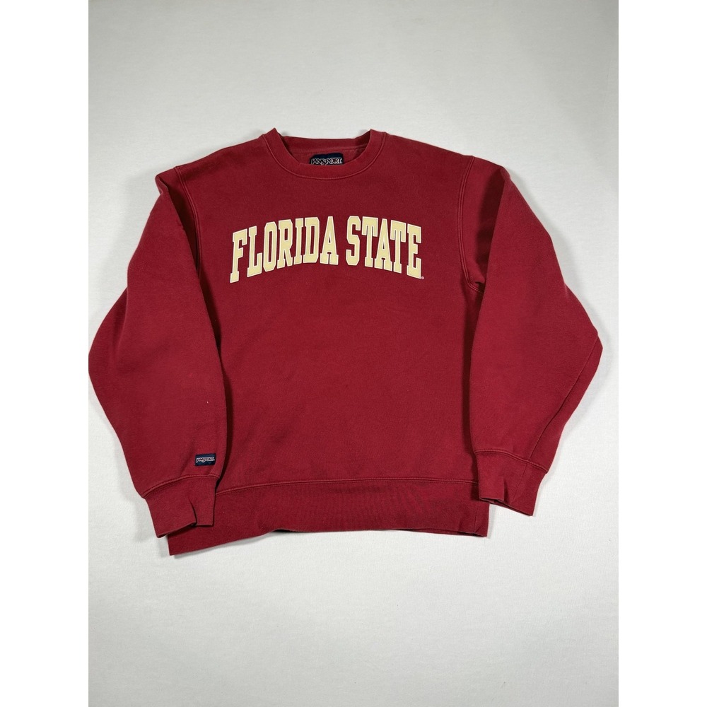 Florida State Seminoles Sweatshirt Mens Small Red NCAA Football JanSport